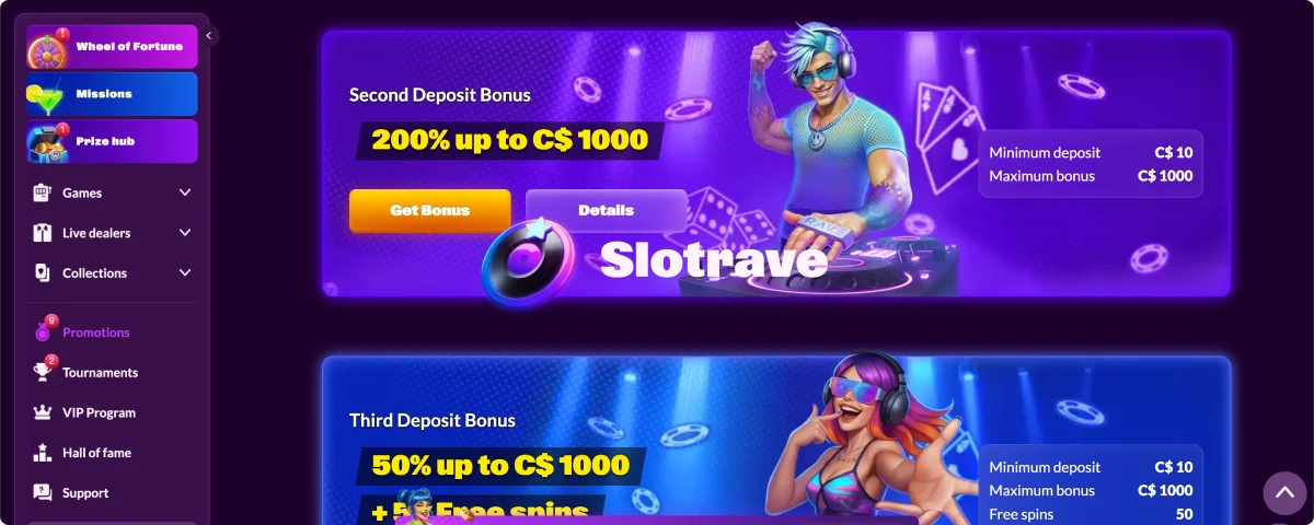 Slotrave Mobile App